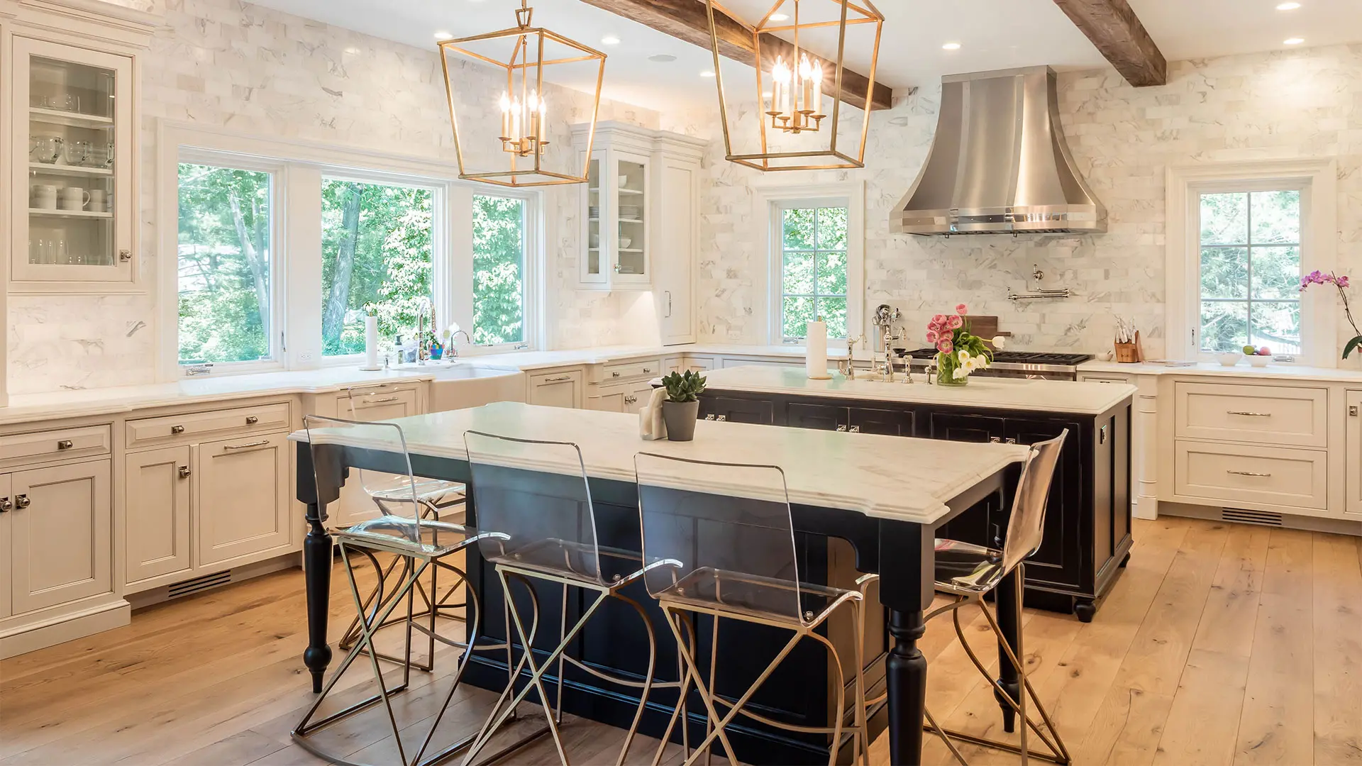 Transitional & Contemporary Kitchen in Summit NJ